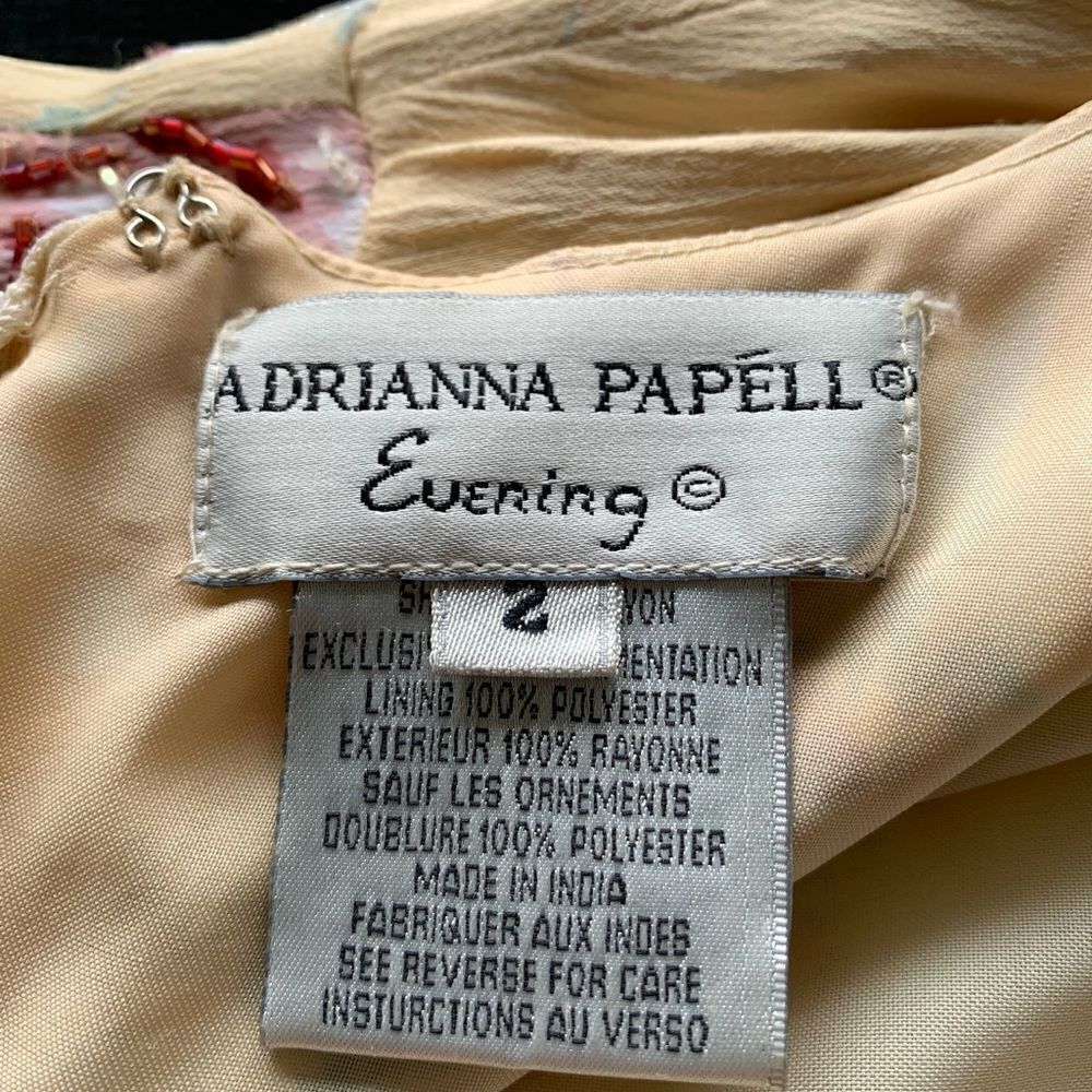Adrianna Papell beaded evening dress size 2 - Picture 9 of 9